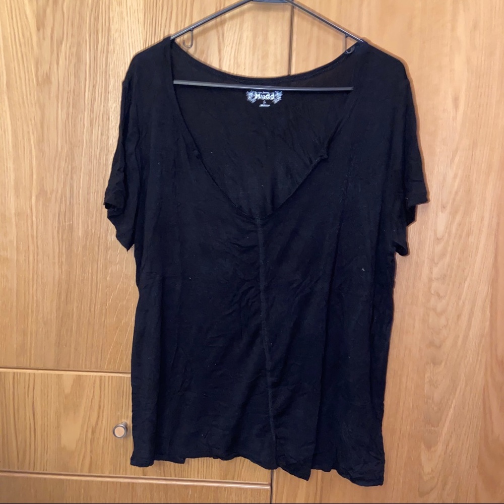 Black V-Neck T-shirt